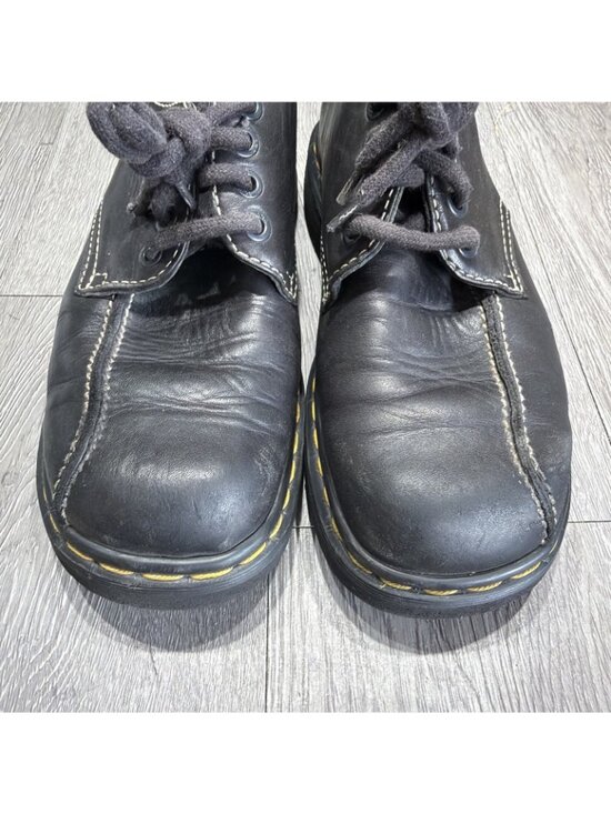 Vintage Dr Martens Chunky Oxford’s Square Toe Mens Black Leather Size 8UK 9 US main image 8